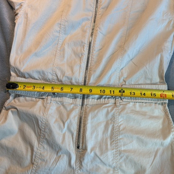 NWT Zara Cotton Wide Leg Skater Cargo Pocket Jumpsuit Size Small - Picture 11 of 16